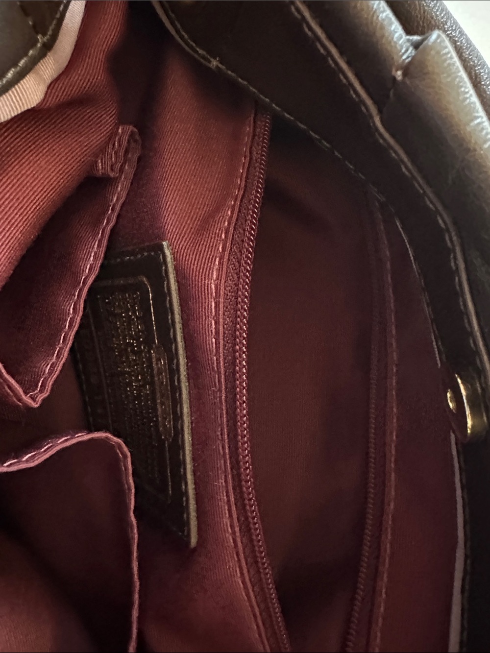 Coach Ashley Medium Leather Hobo Bag - Picture 8 of 8